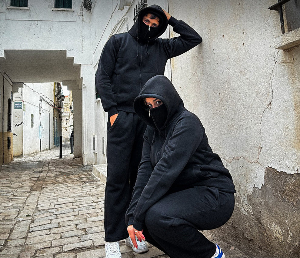 One Piece - Ultimate Zipped Double Collar Balaclava Hoodie – Premium Comfort & Style