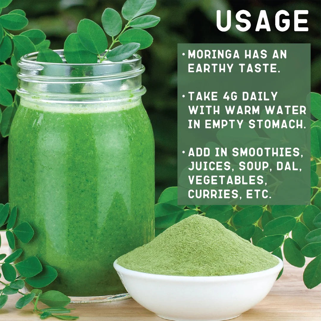 100% Organic Moringa Powder | 150g | Increase Testosterone Levels, Sta ...