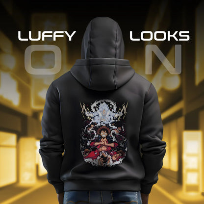 One Piece - Ultimate Zipped Double Collar Balaclava Hoodie One Piece - Ultimate Zipped Double Collar Balaclava Hoodie